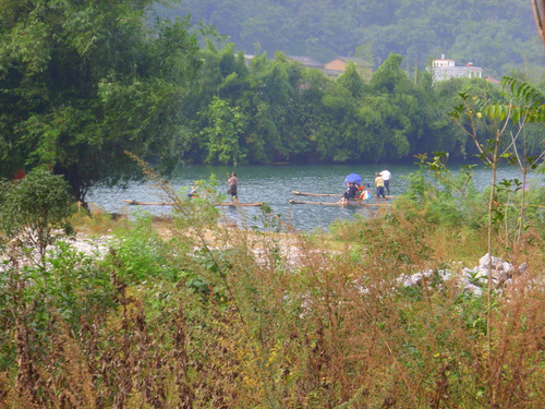 Small tour boats.